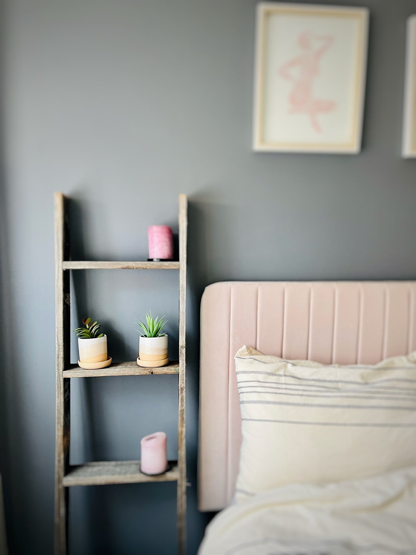 Handmade Ceramic Cylinder Succulent Pot with Saucer – White Planter with Color Options