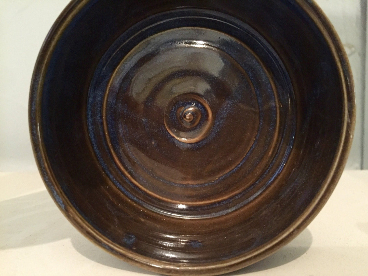 Ceramic multipurpose bowl/dish - abstract design - blue - half price!