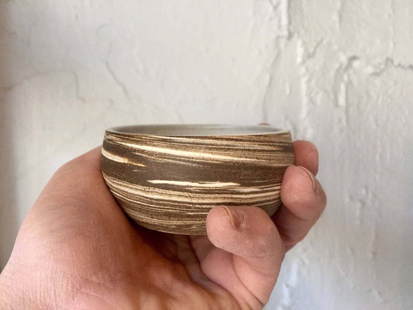 ceramic ramekin- multipurpose dish- marble clay- set of two