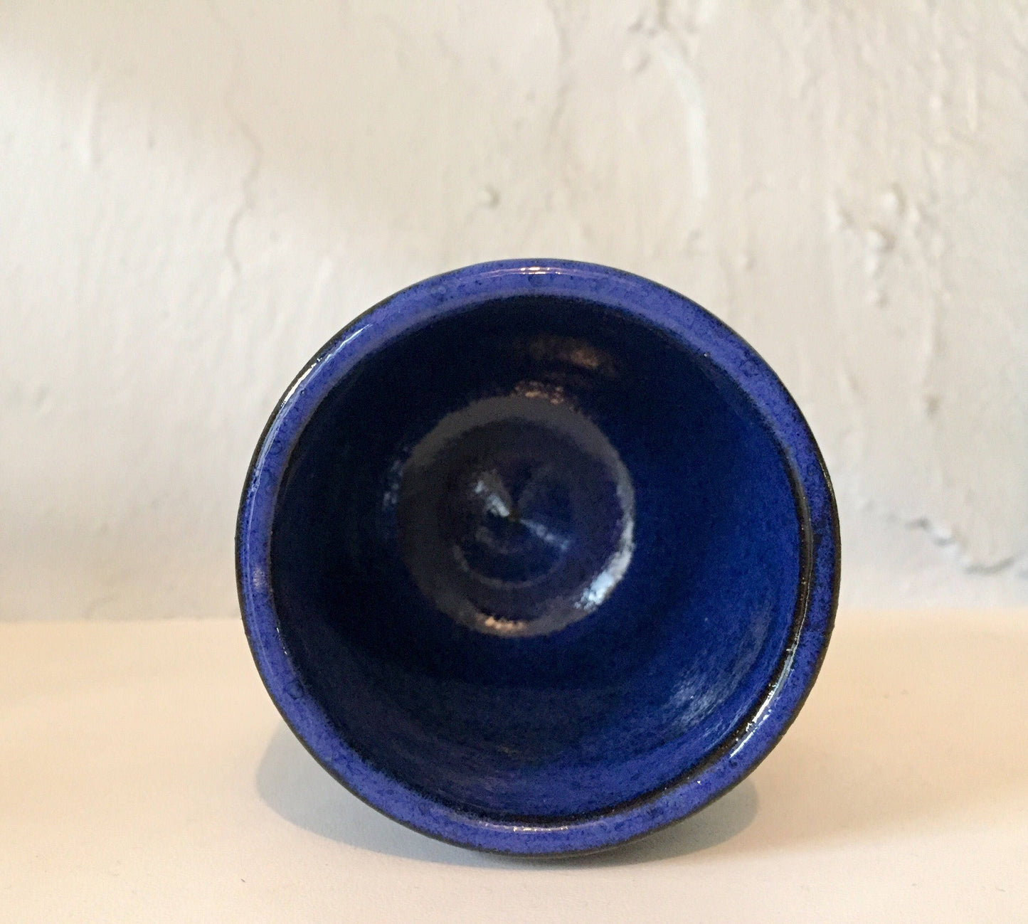 Ceramic mini planter- handmade succulent pot- blue - NEW ITEM!