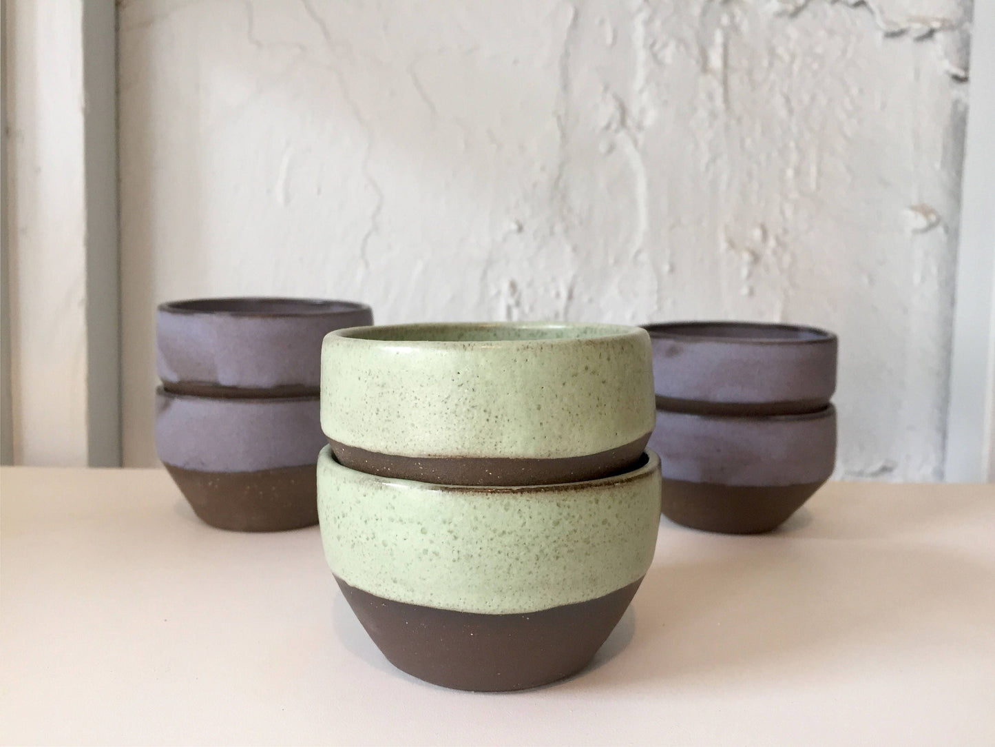 ceramic ramekin- multipurpose dish-ceramic ramekin- green-set of two