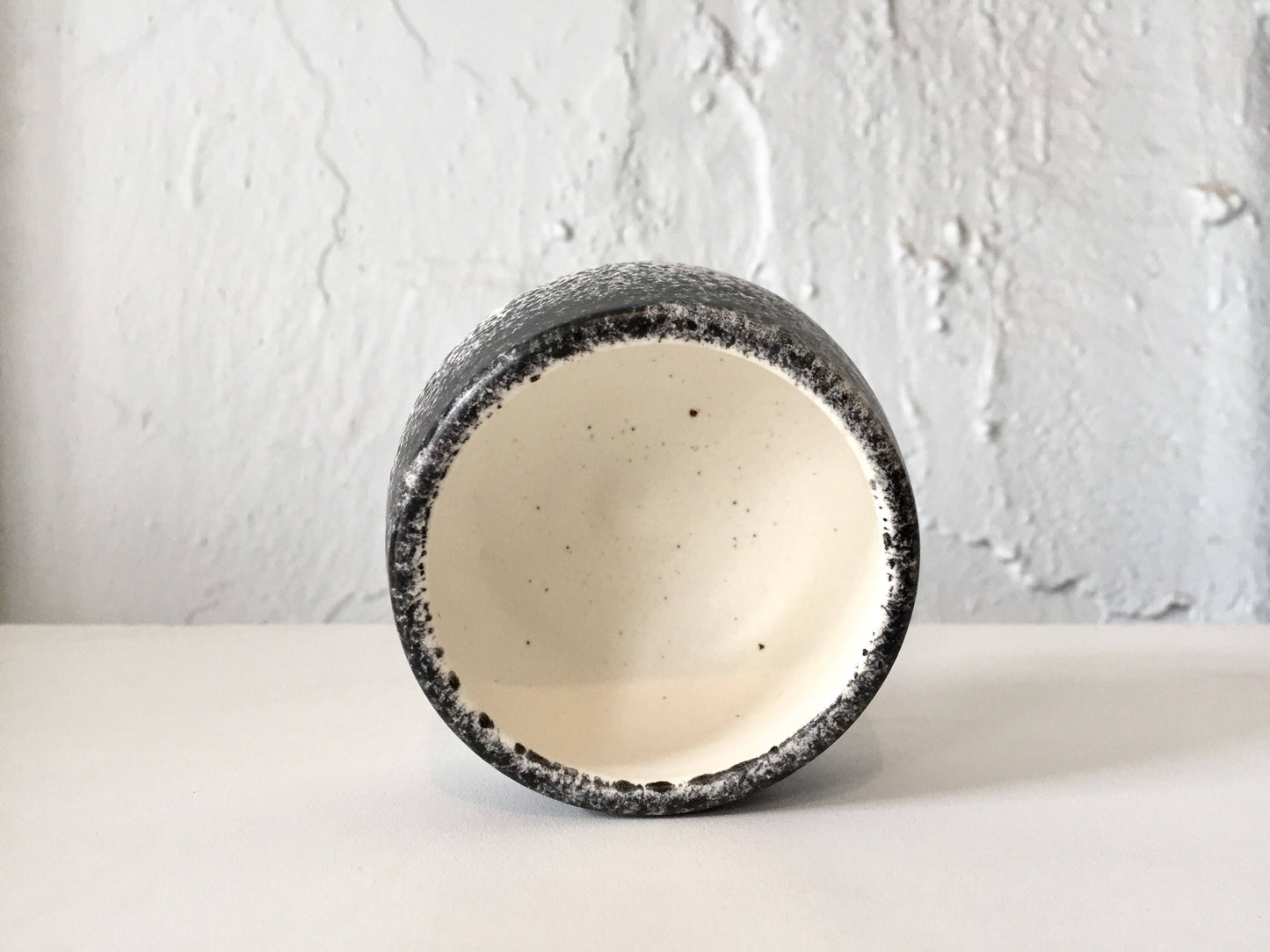 ceramic ramekin- multipurpose dish-kitchenware- White and black- set of two- NEW!