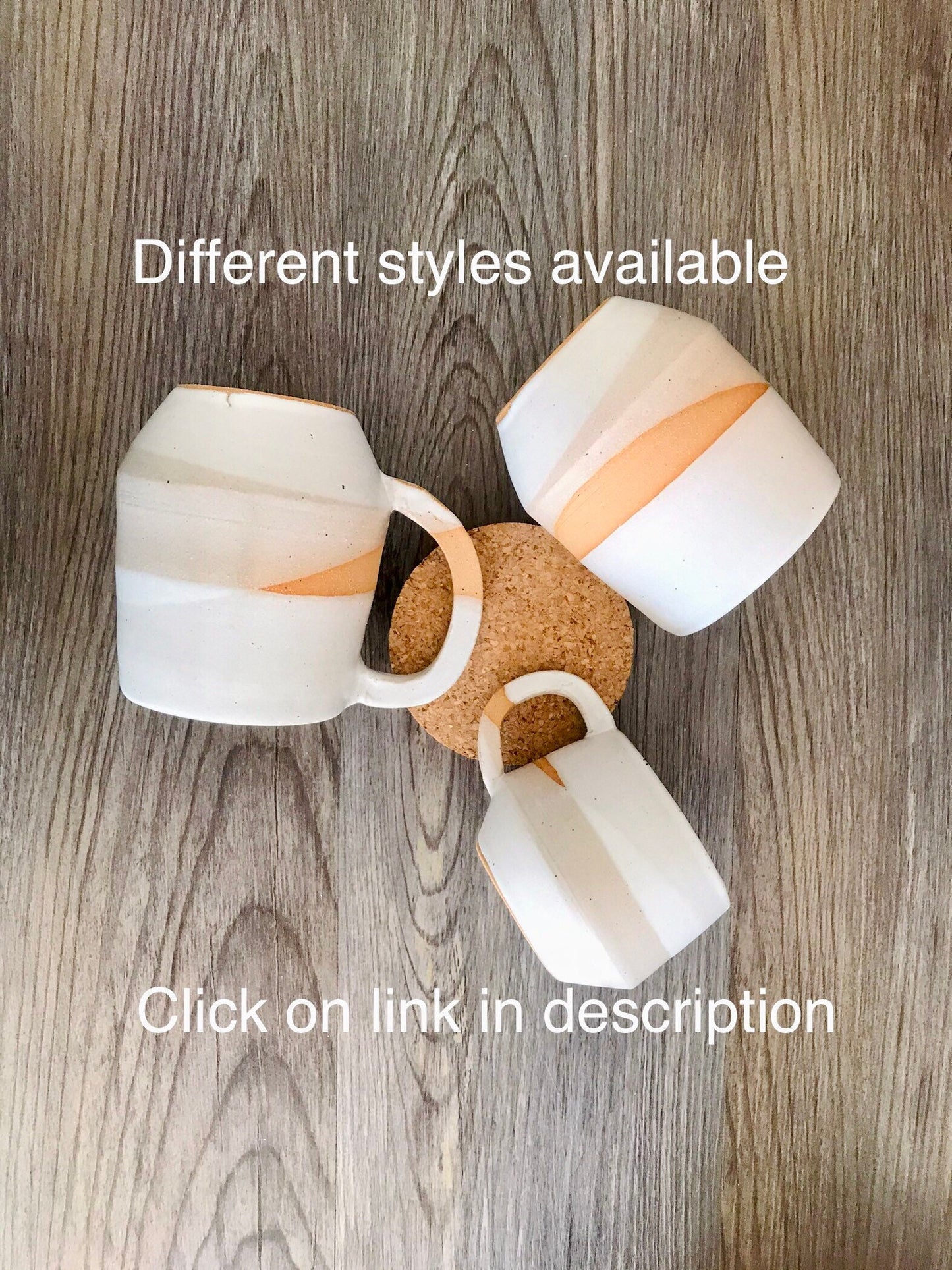 angular oversized espresso cup- small coffee mug- handmade kitchen decor