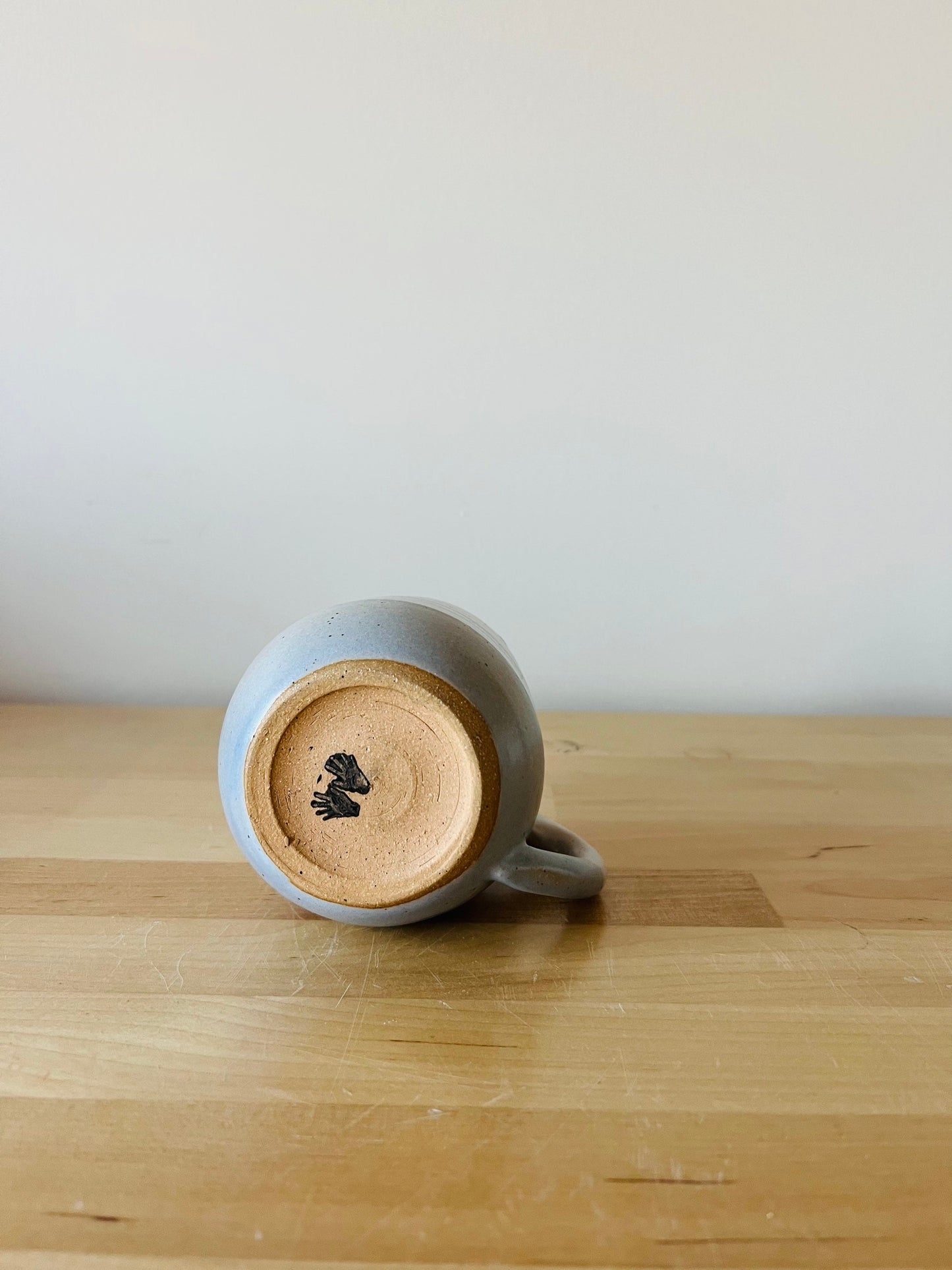 ocean blues oversized rounded espresso cup- coffee mug- handmade kitchen decor- sample sale