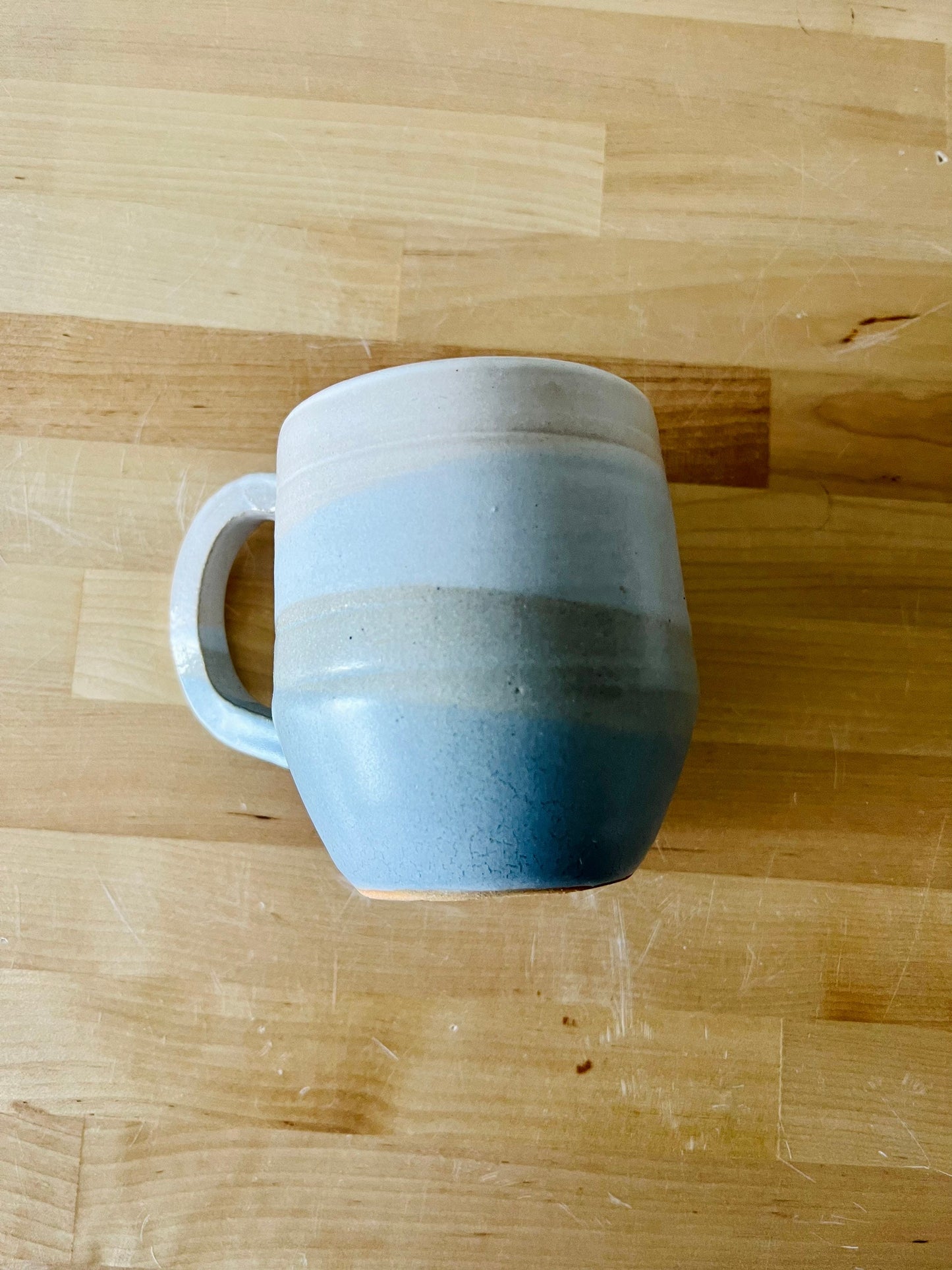 blues Cross cross angled mugs - blue coffee mugs- limited edition