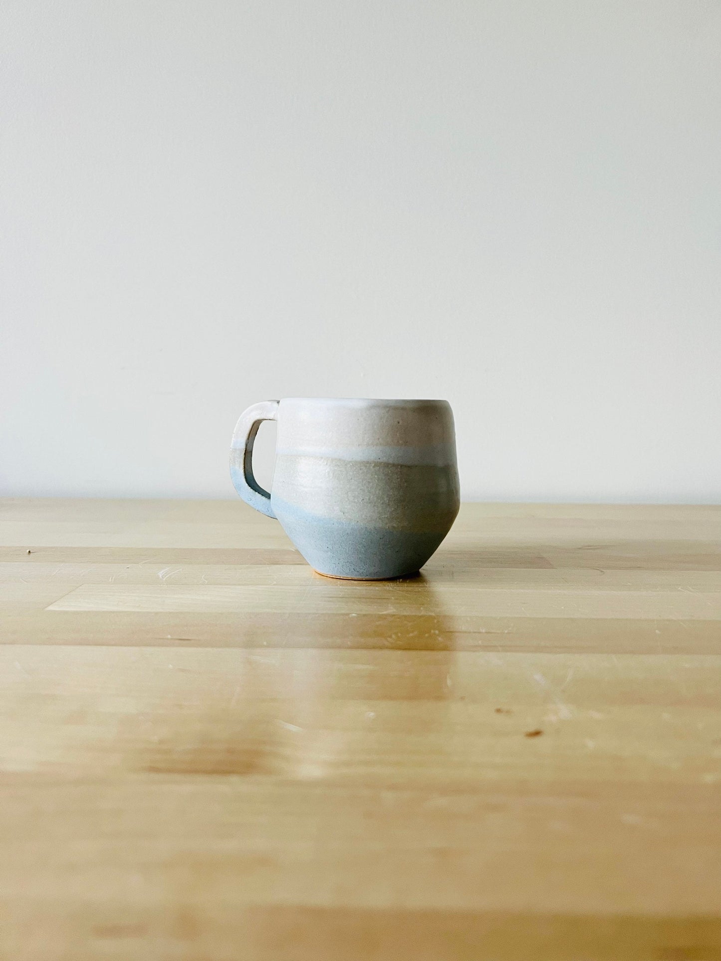 ocean blues Criss cross angled mugs - blue and white mugs - handmade- limited edition