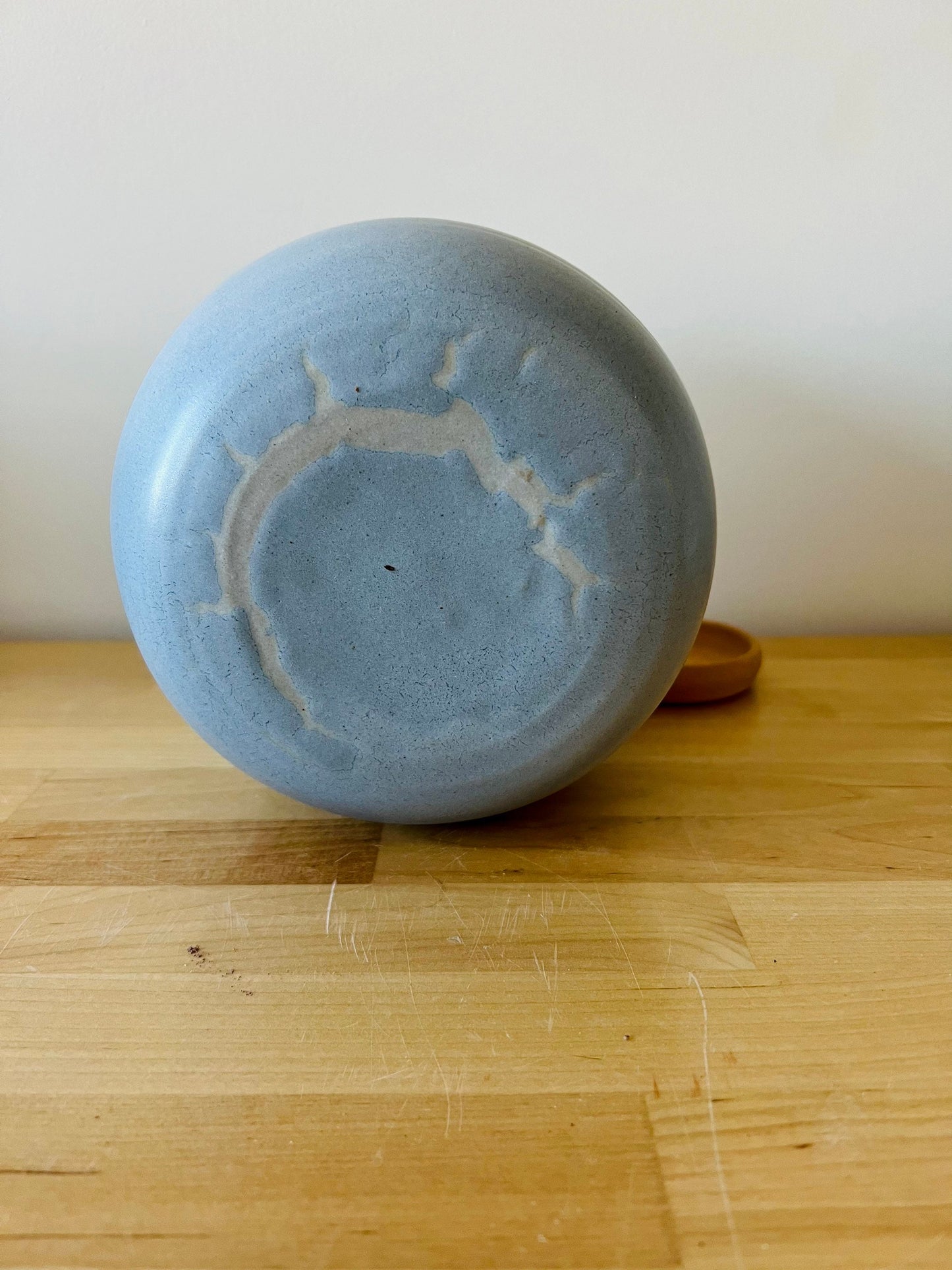 Seconds- Hanging orb planter -ocean blues -ceramic -