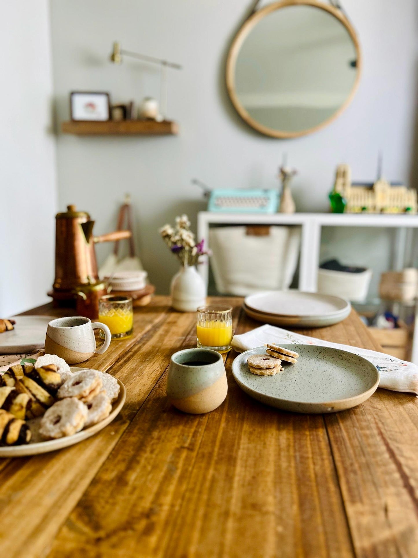 Handmade Espresso Cup Small Ceramic Coffee Tumbler Modern White Kitchenware Gift