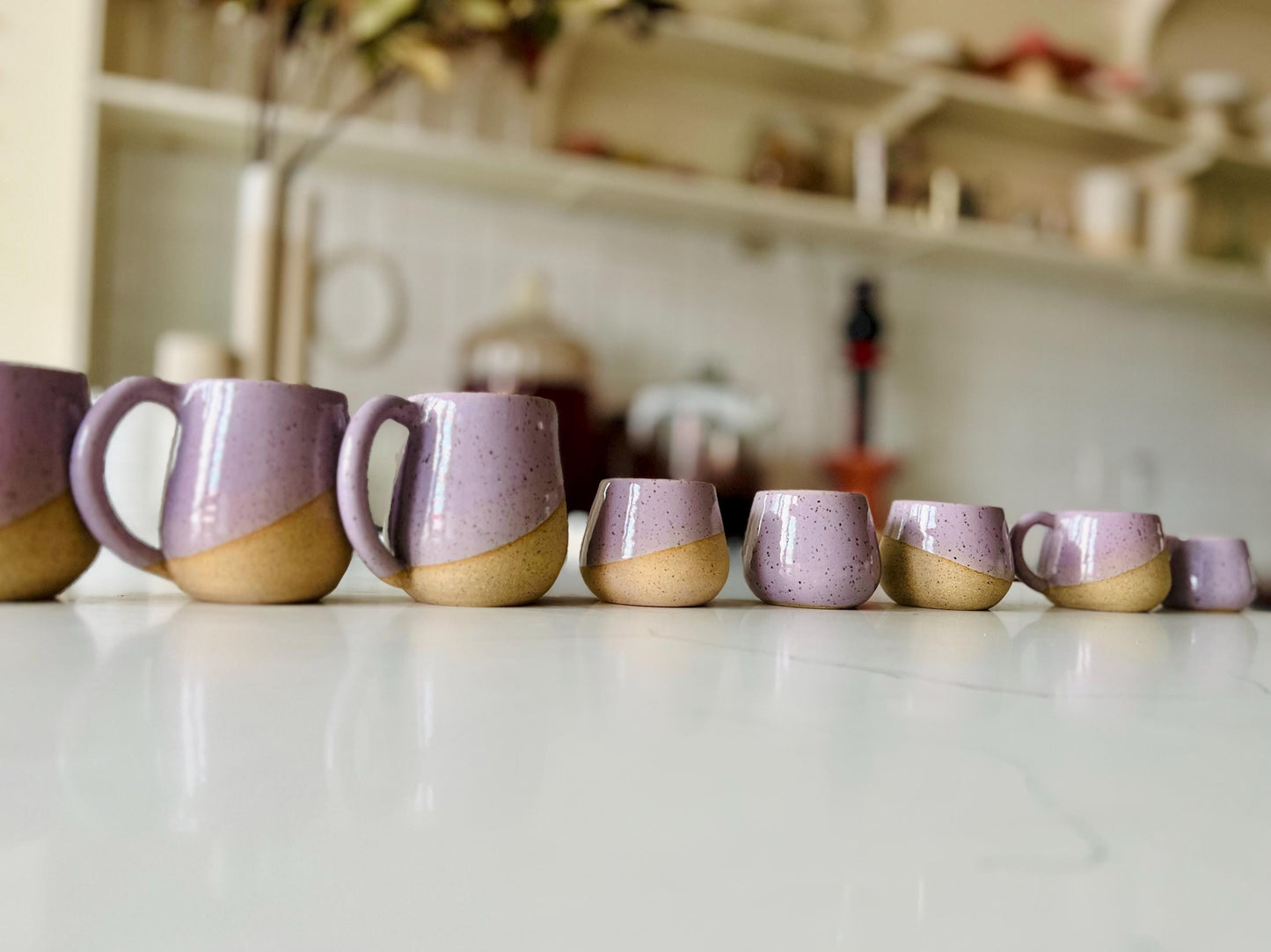 Handmade Ceramic Coffee Mug: 12 oz Stoneware Cup with Handle