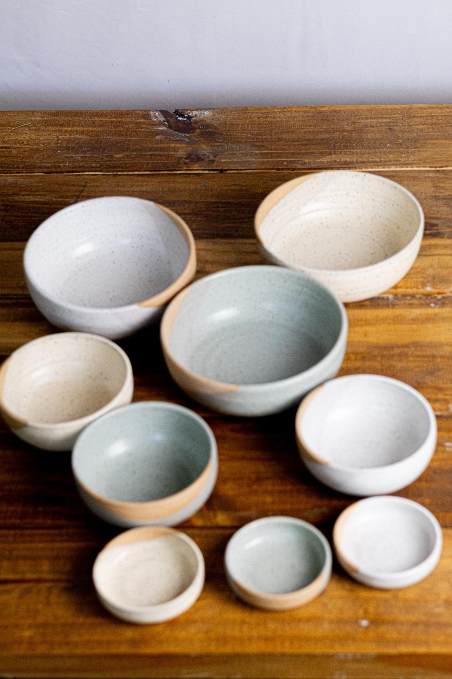 Wide Bottom Ceramic rice Bowl: handmade Artisan Stoneware Cookware