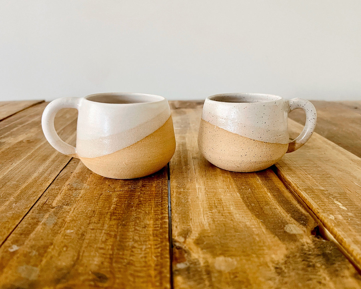 Handmade Ceramic Round-Bottom Espresso Mug - Unique Stoneware Kitchenware - Multiple Styles Available