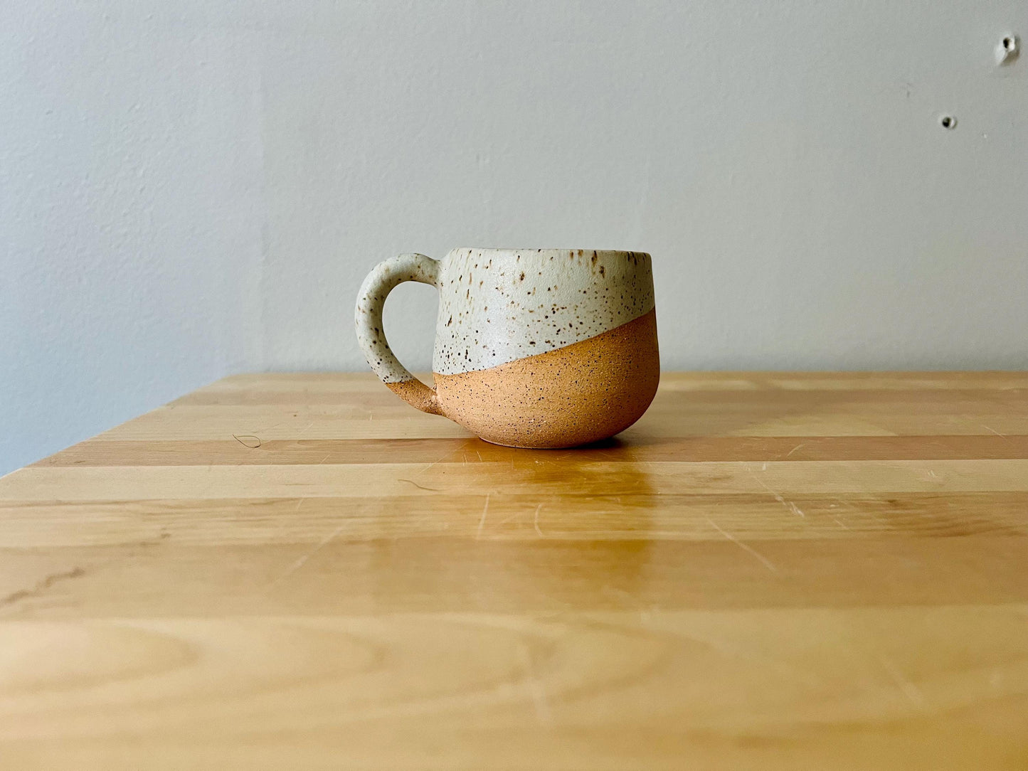 Handmade Ceramic Round-Bottom Espresso Mug - Unique Stoneware Kitchenware - Multiple Styles Available