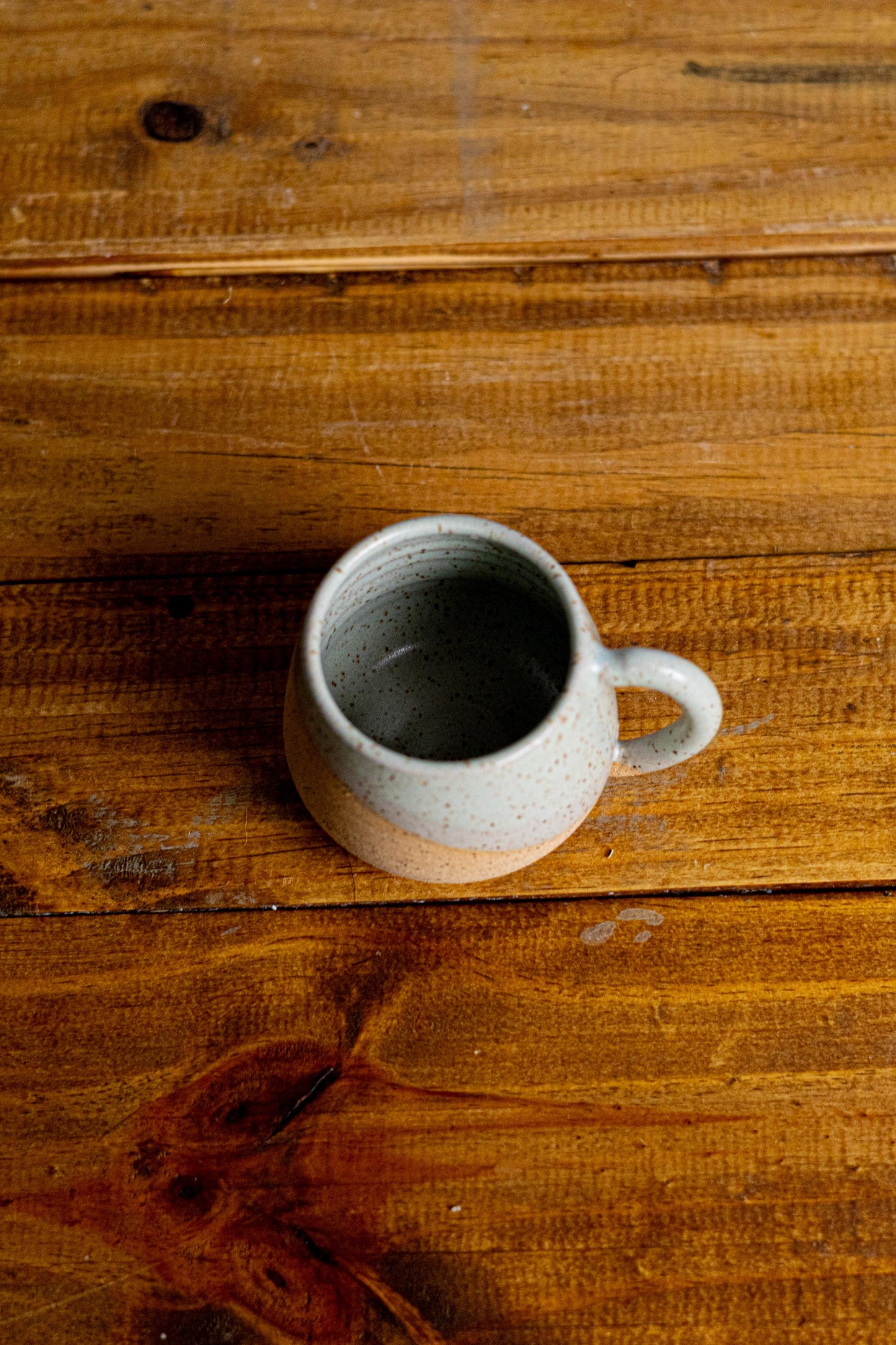 Round-Bottom Espresso Mug - handmade small coffee cups-Unique Stoneware Kitchenware- 4oz