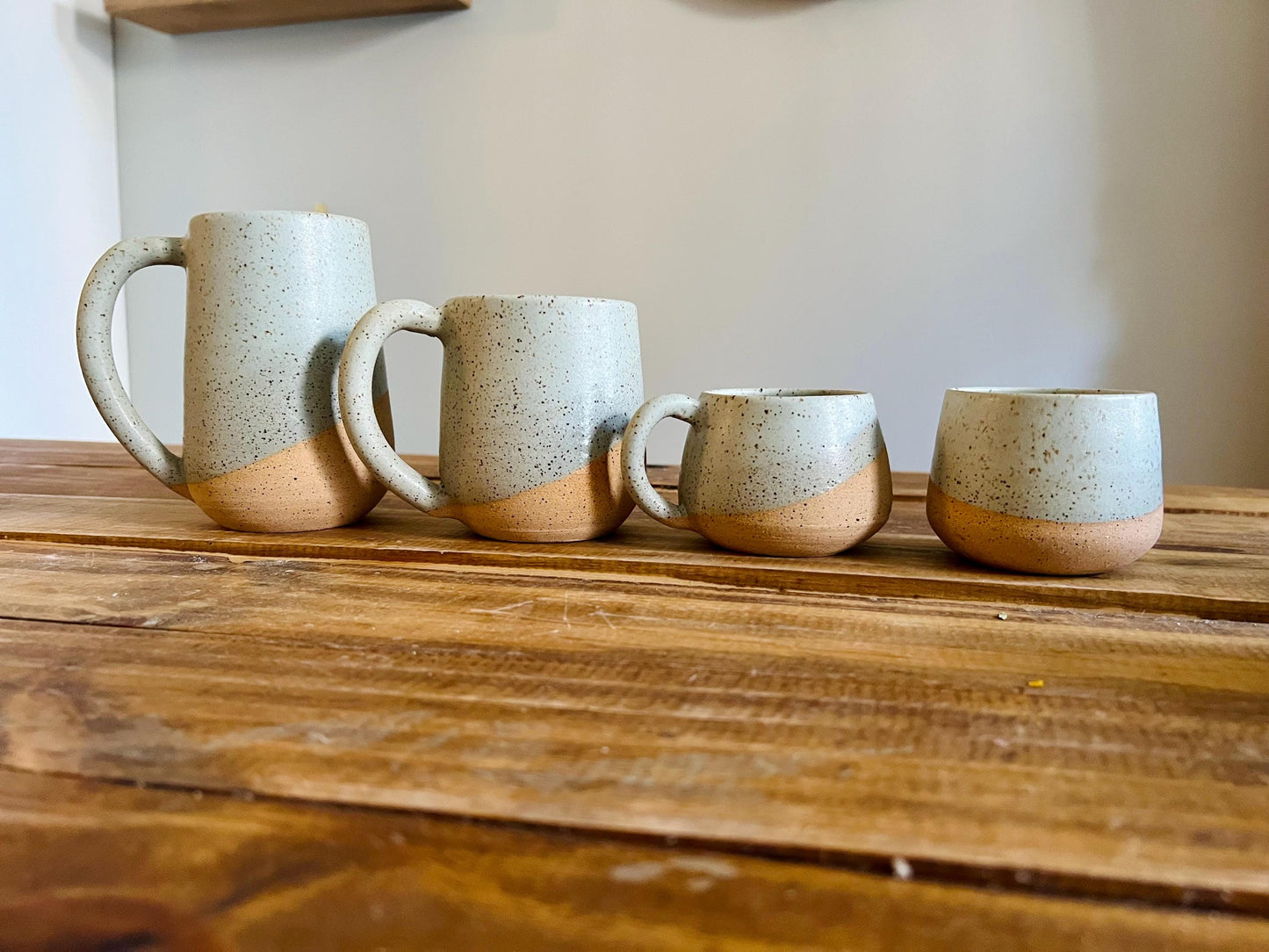 Handmade Ceramic Round-Bottom Espresso Mug - Unique Stoneware Kitchenware - Multiple Styles Available