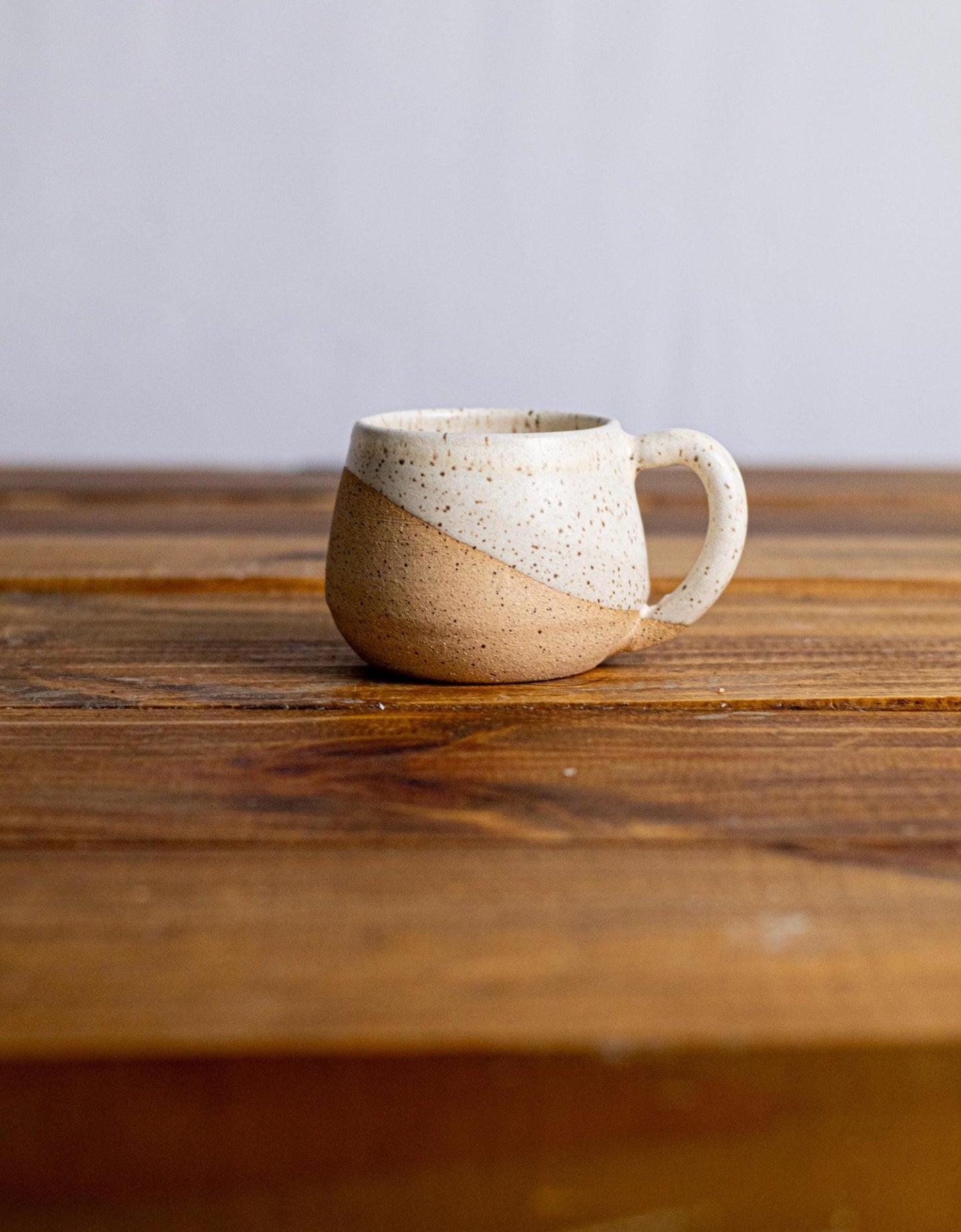 Round-Bottom Espresso Mug - handmade small coffee cups-Unique Stoneware Kitchenware- 4oz