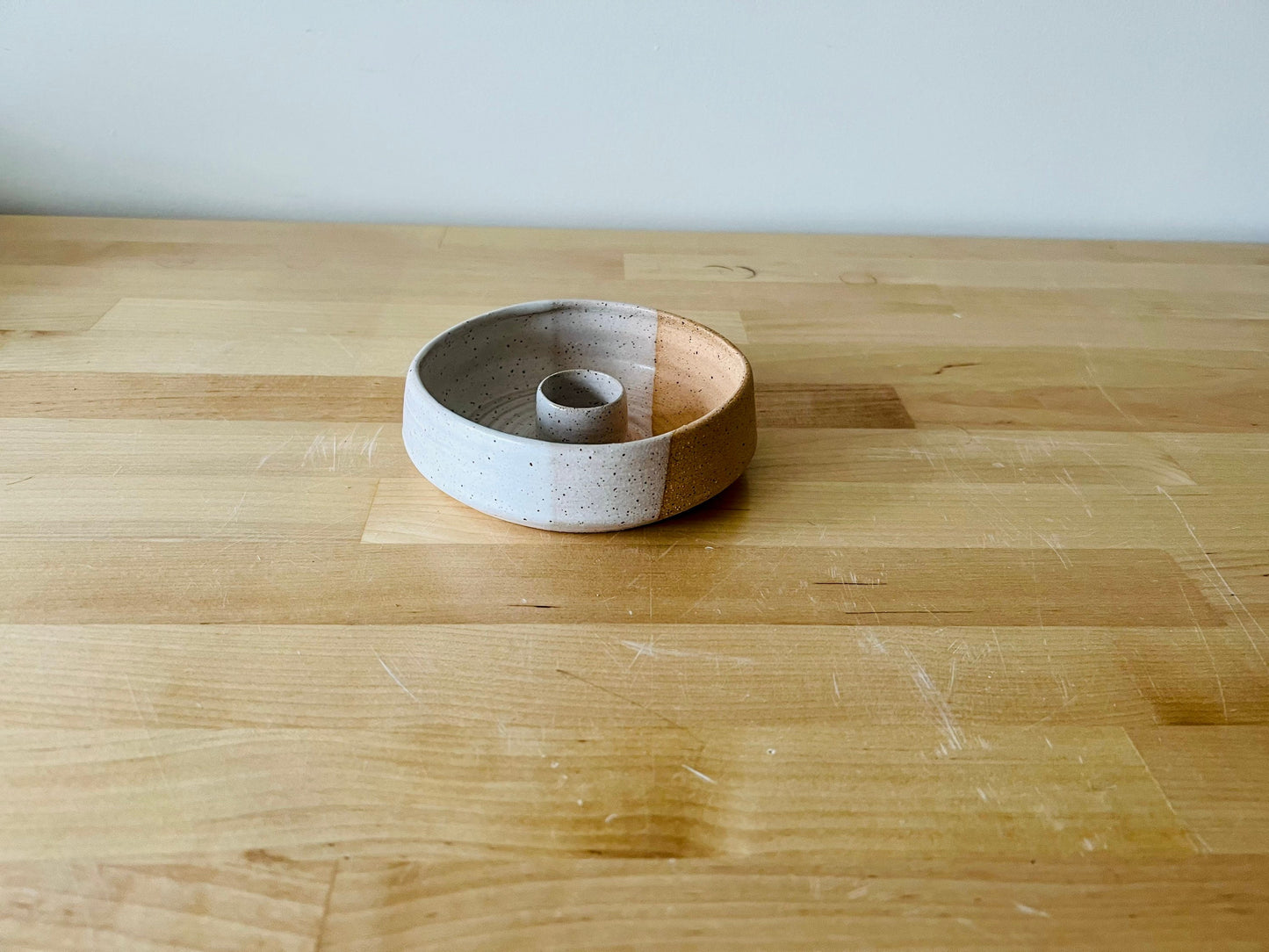 Ceramic Angled Incense Burner Tray – Handmade Holder for Palo Santo, Sage, Essential Oils, Boho Gift, Spiritual Home Decor