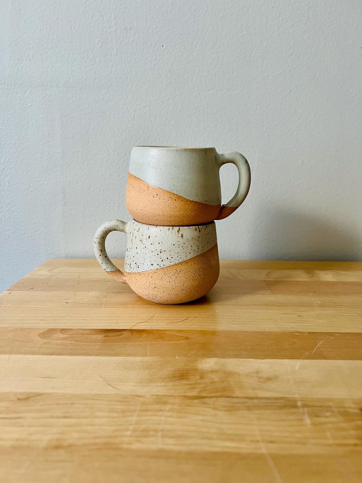 Handmade Ceramic Round-Bottom Espresso Mug - Unique Stoneware Kitchenware - Multiple Styles Available