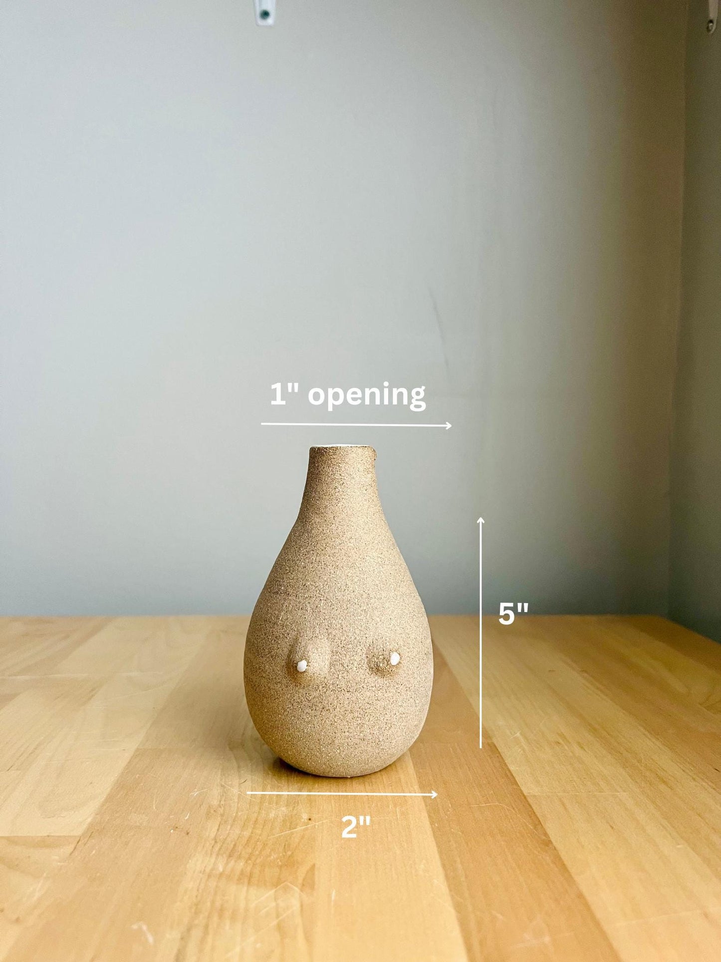 Handmade Boob Bud Vase – Fun Ceramic Flower Vase – Unique Small Vase – Playful & Functional Gift