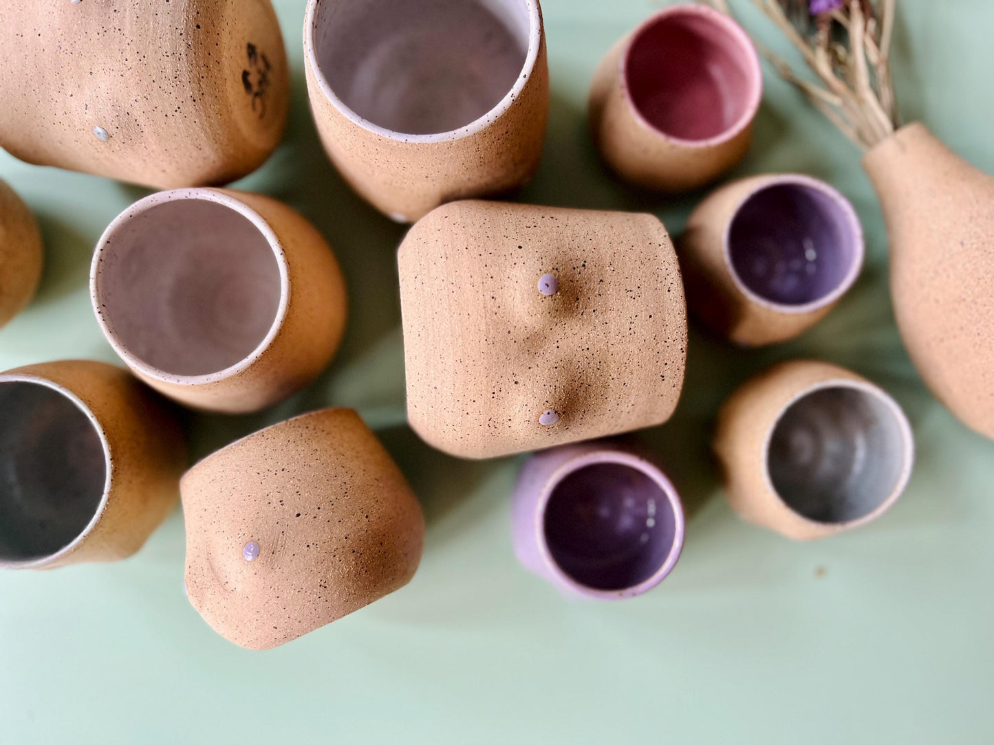 Boob Tumbler - Handmade Ceramic Mug - Fun & Functional Gift- 12 OZ