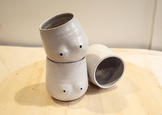 SALE! 50% off Seconds - Boob Mug - White - Handmade Ceramic Coffee Mug