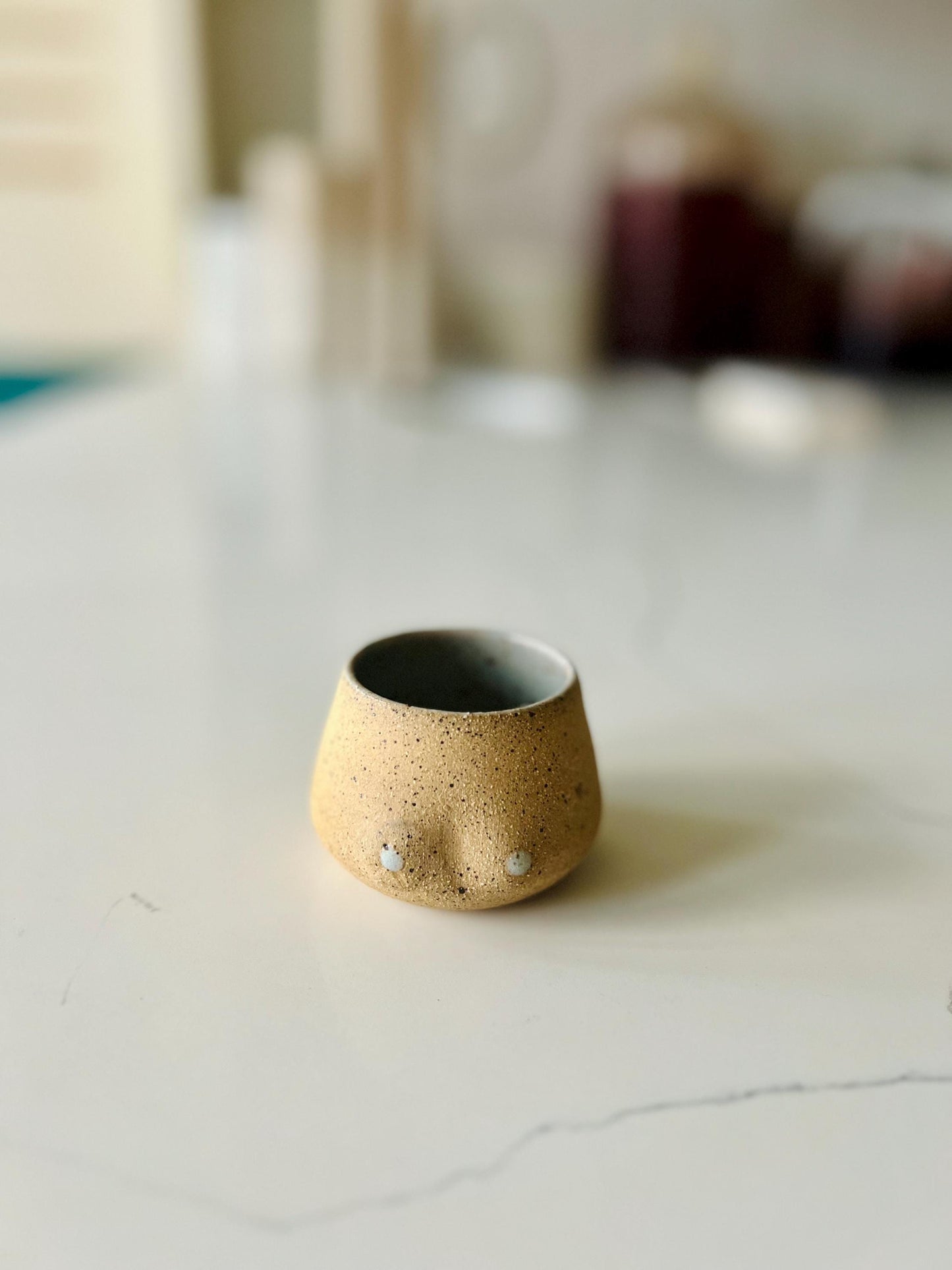 Boobie Matchstick Holder - Handmade Ceramic- multipurpose small cup 2OZ