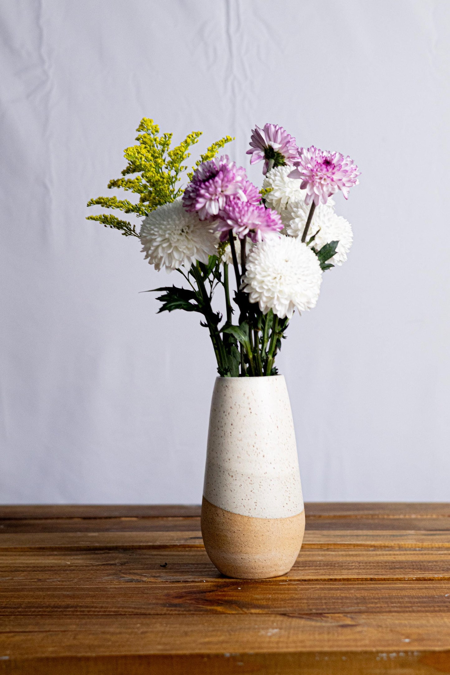 Wide Bottom Vase – Unique Ceramic Vase- color and size options