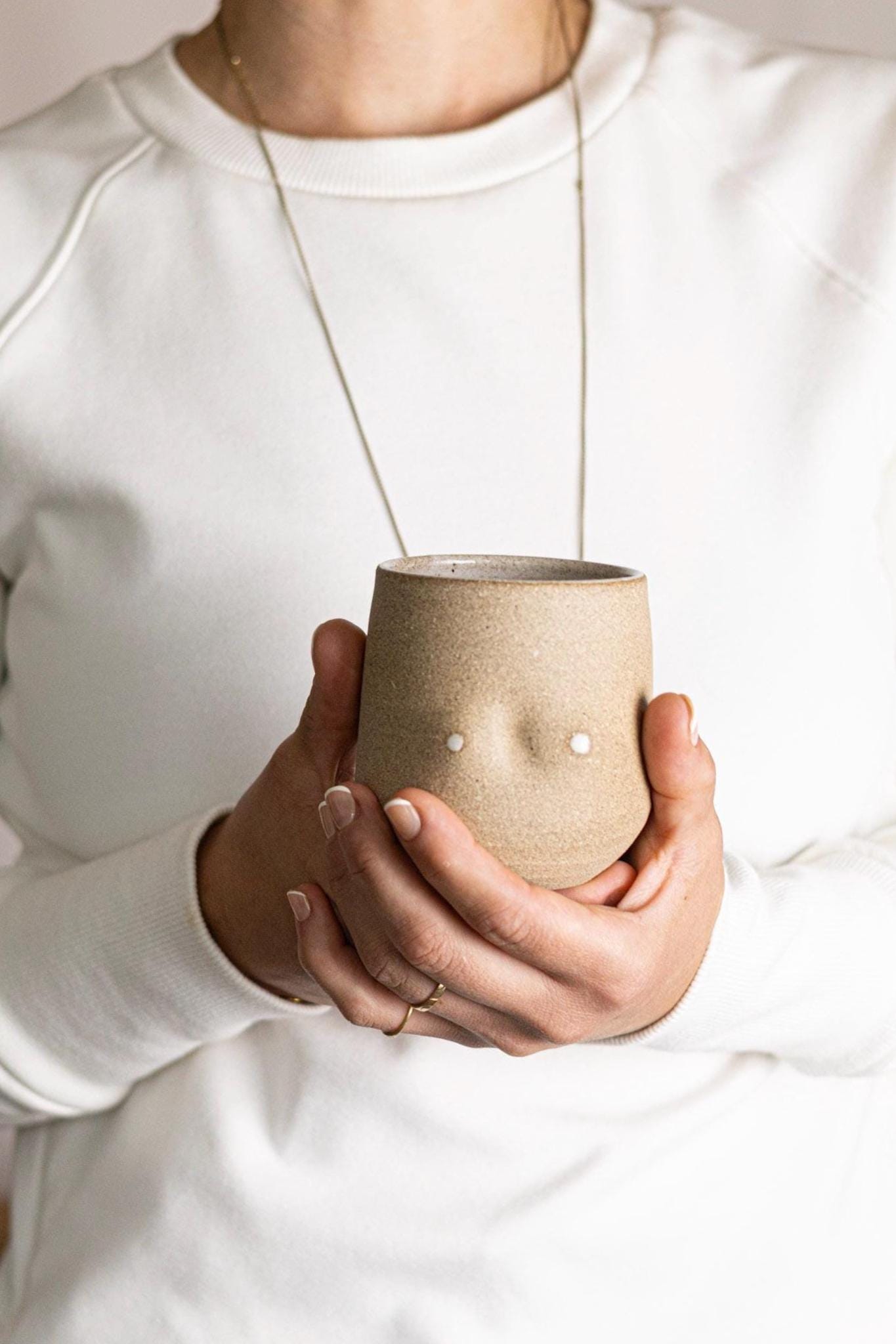 Boob Tumbler - Handmade Ceramic Mug - Fun & Functional Gift- 12 OZ