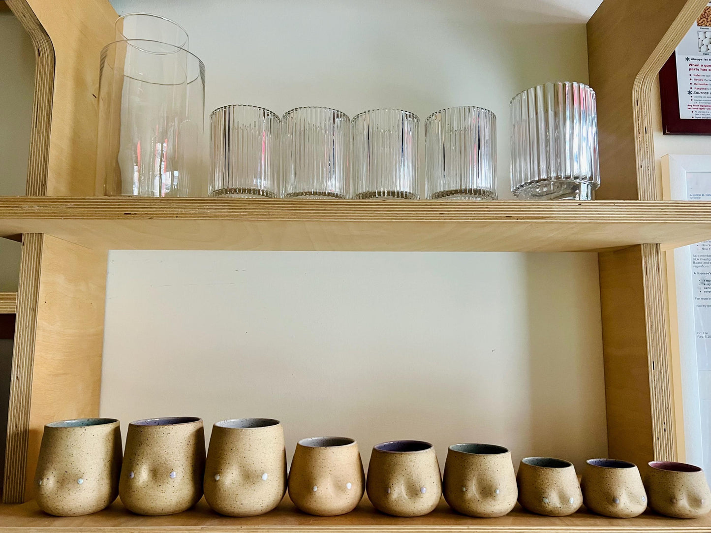 Boob Tumbler - Handmade Ceramic Mug - Fun & Functional Gift- 12 OZ