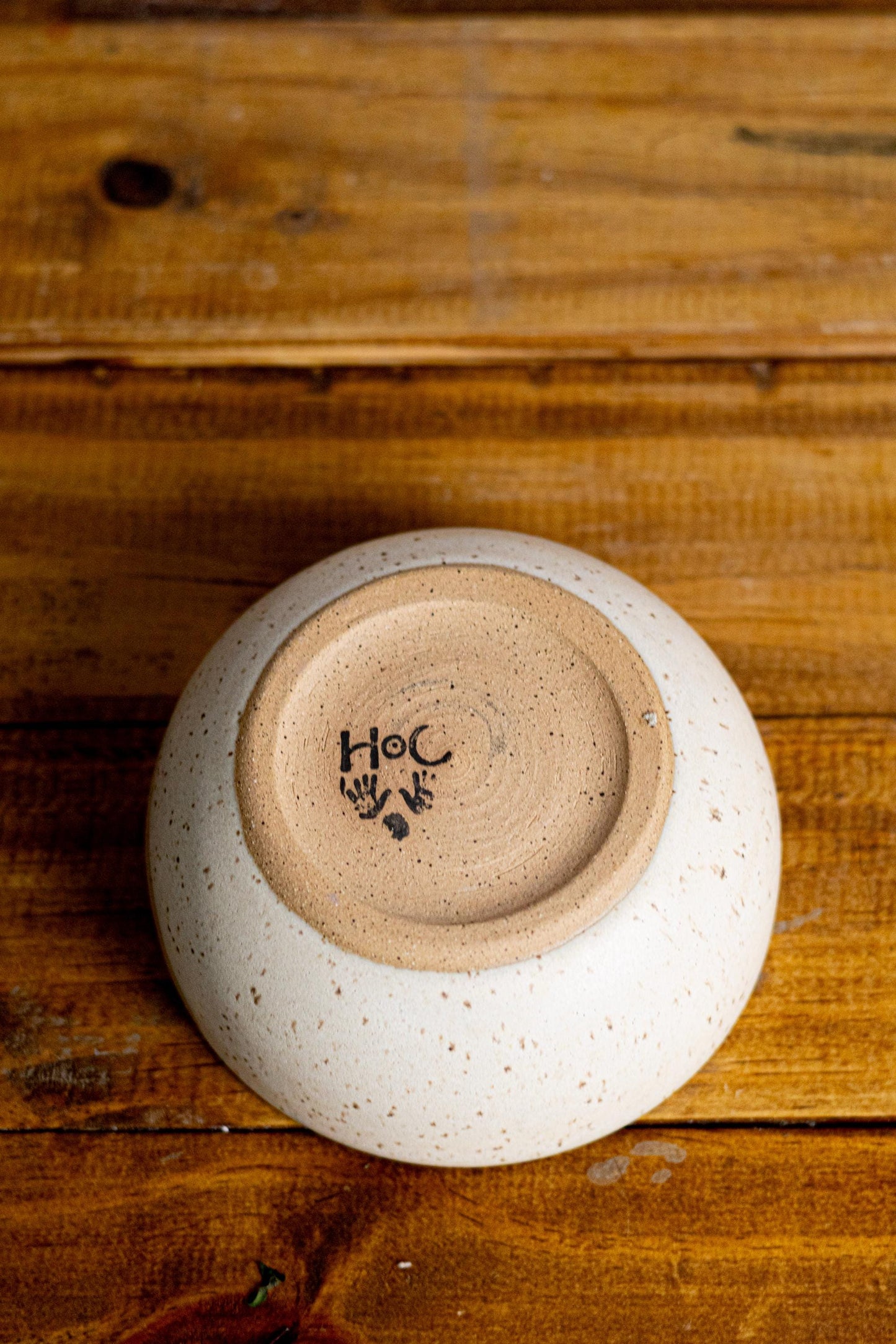 wide bottom Cereal Bowl: Handmade Stoneware Cookware.