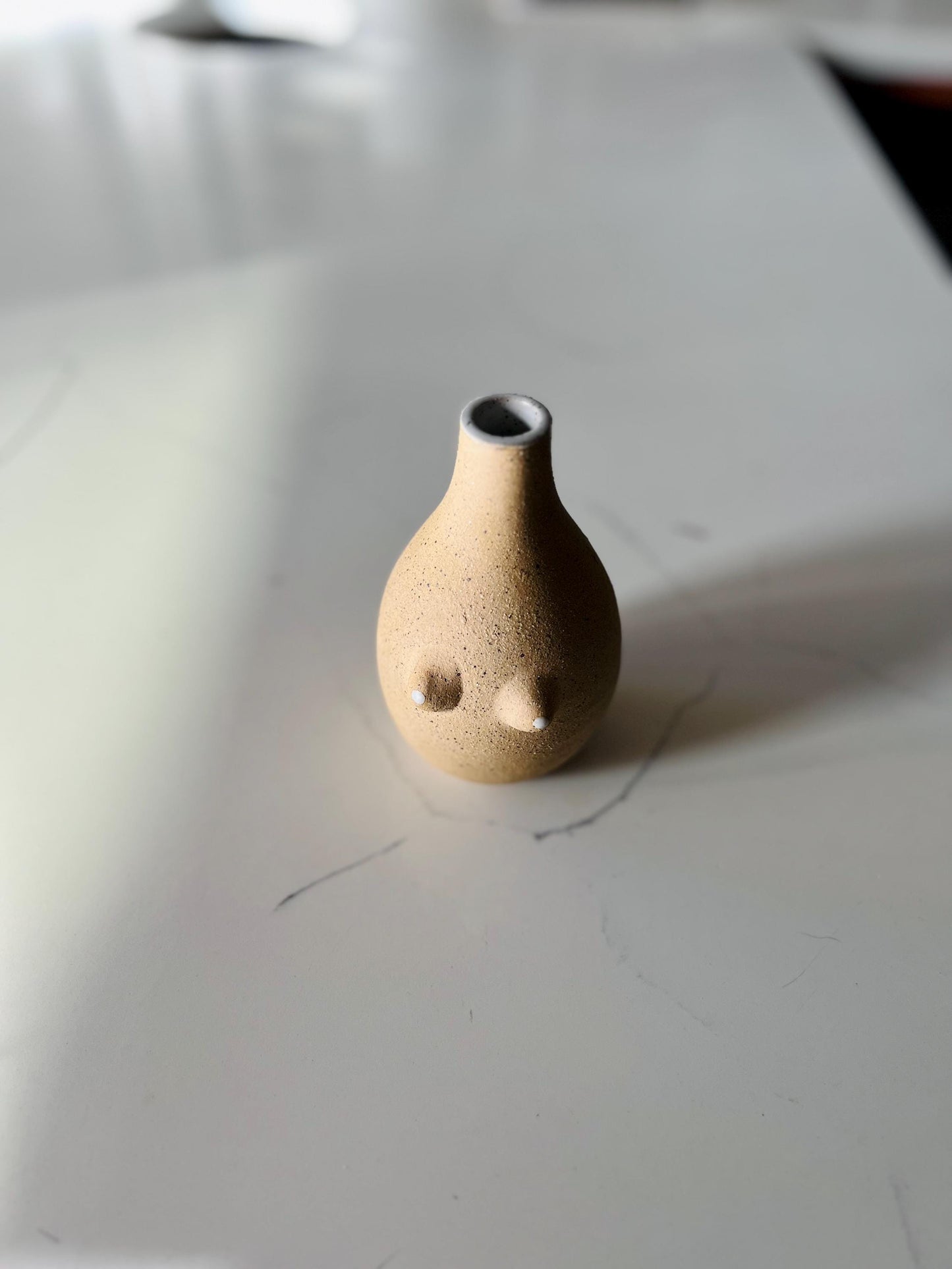 Boob Bud Vase – Handmade Ceramic Flower holder – Unique Small Vase – Playful & Functional Gift