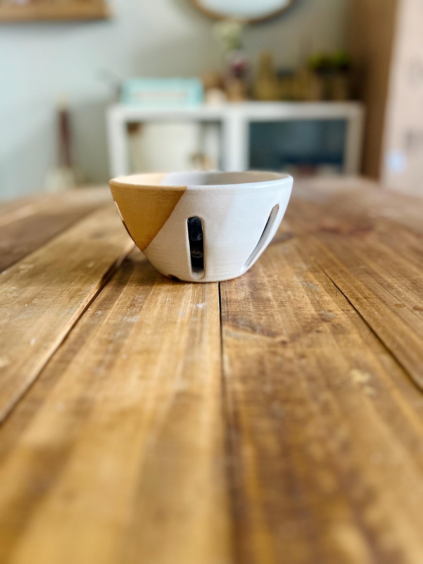 Handmade Ceramic Berry Bowls – Natural Stoneware – Modern Kitchenware – White Colander Bowls