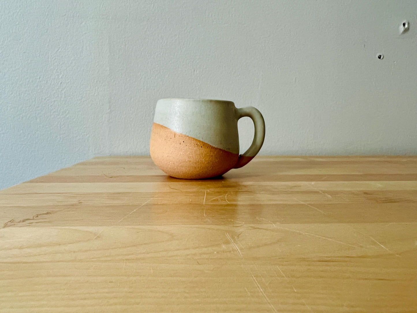 Handmade Ceramic Round-Bottom Espresso Mug - Unique Stoneware Kitchenware - Multiple Styles Available