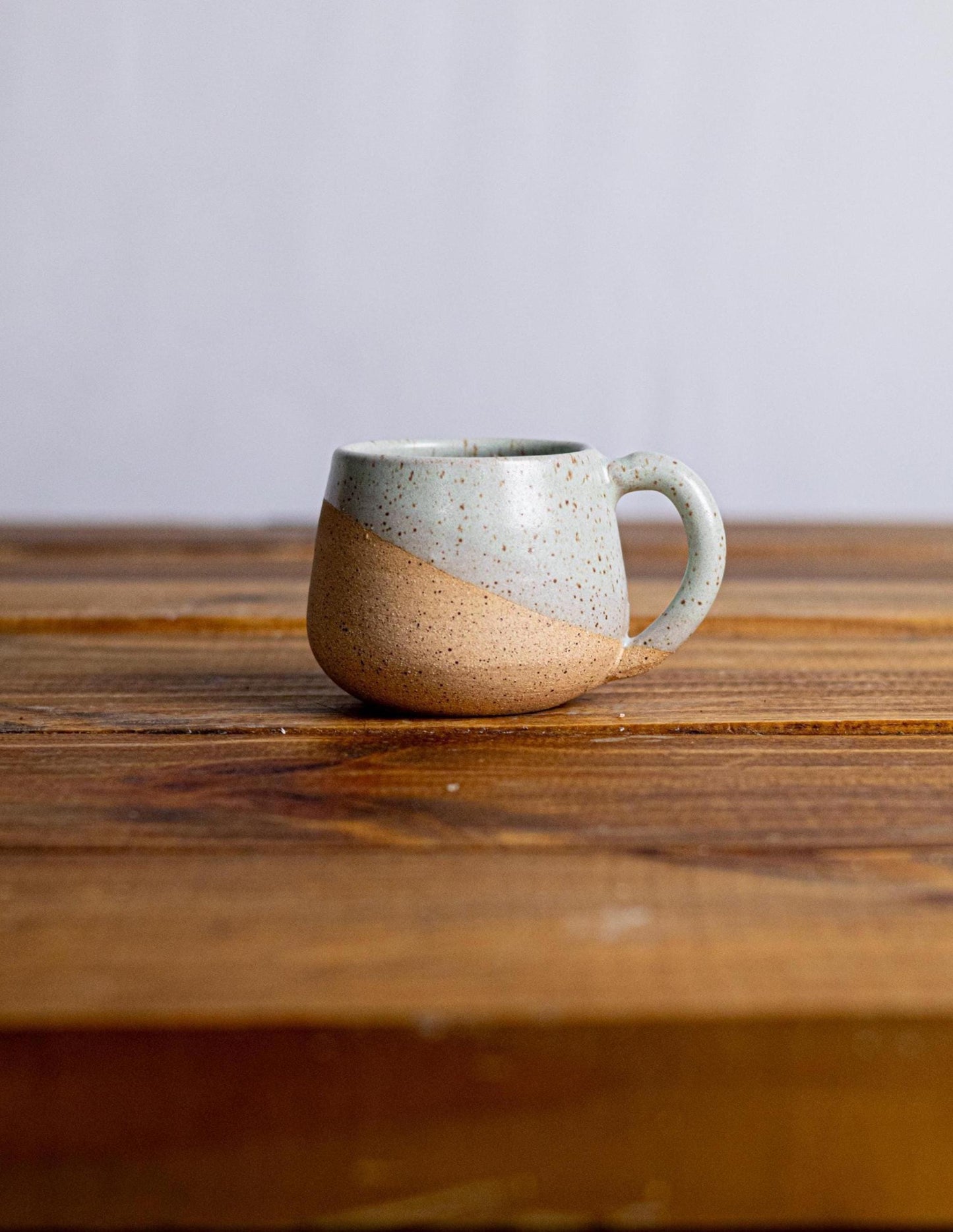 Round-Bottom Espresso Mug - handmade small coffee cups-Unique Stoneware Kitchenware- 4oz