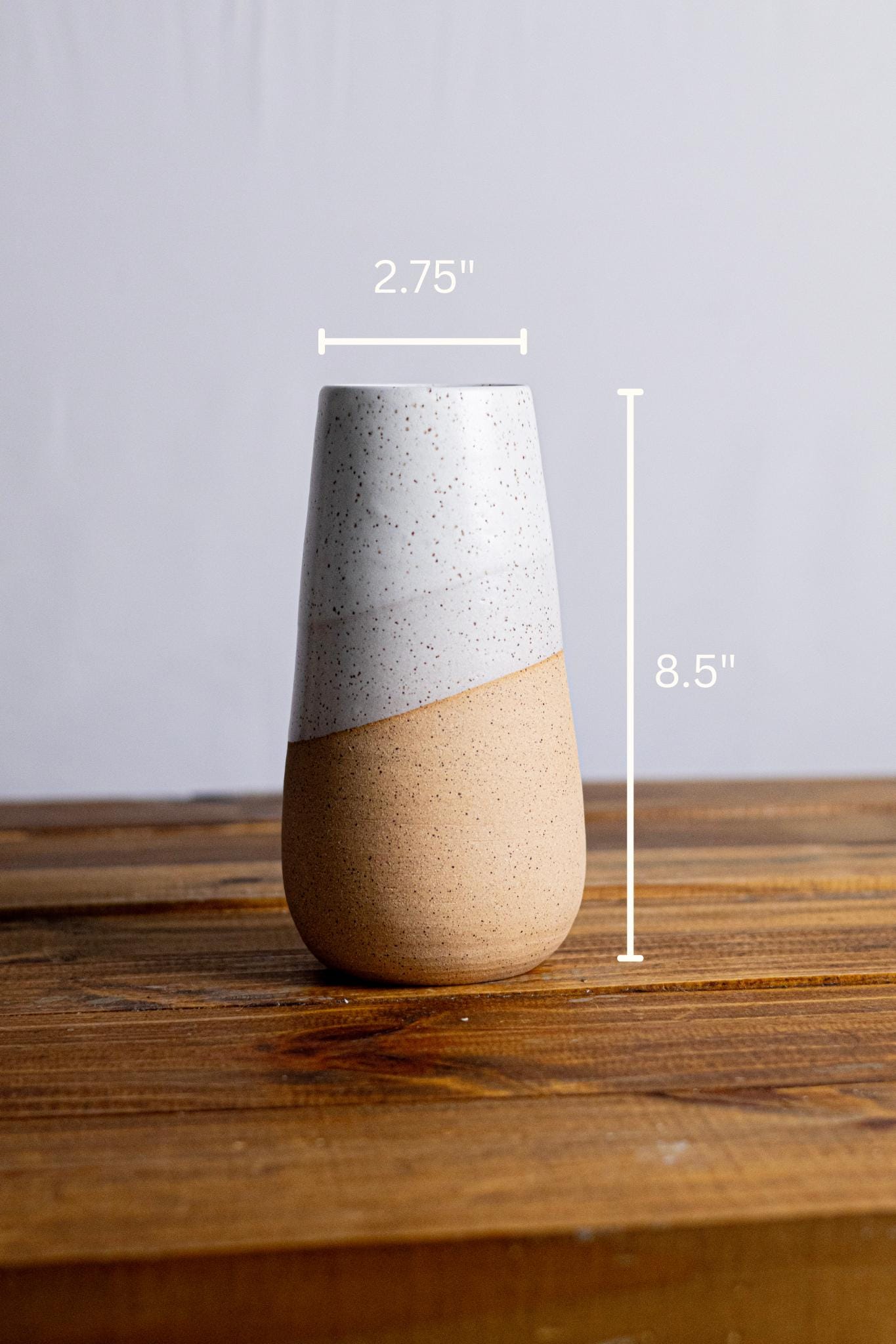 Wide Bottom Vase – Unique Ceramic Vase- color and size options