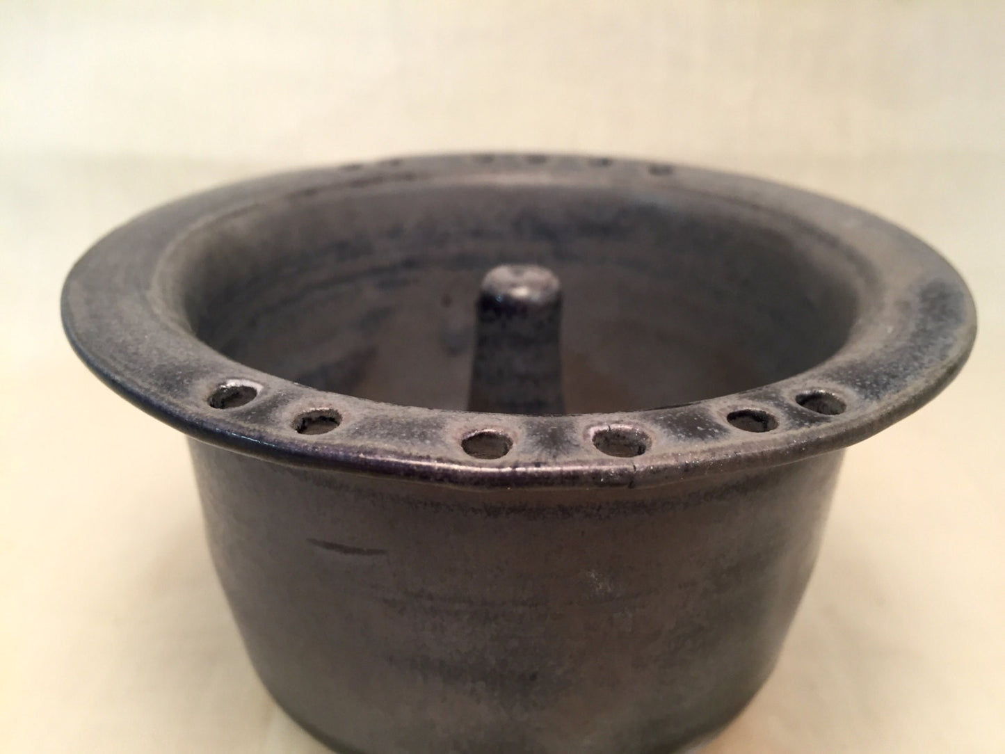 Ceramic ring dish - earring holder - jewelery holder- purple grey