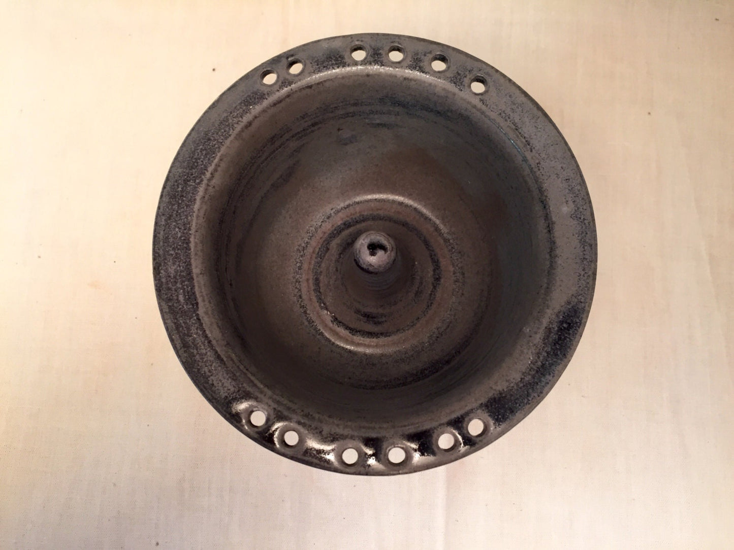 Ceramic ring dish - earring holder - jewelery holder- purple grey