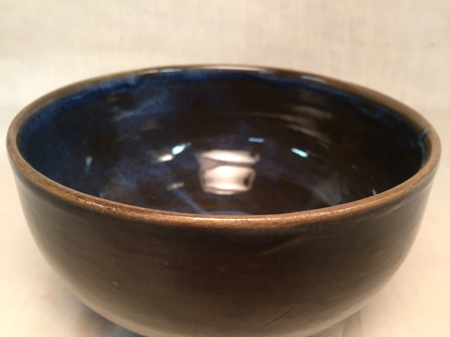Handemade ceramics - bowl - blue/ brown