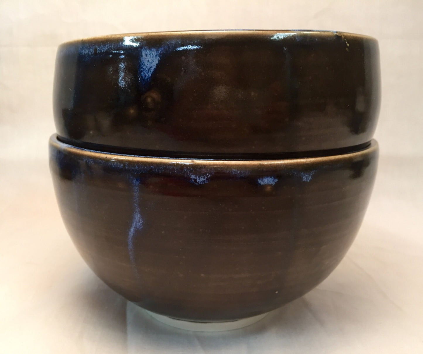 Handemade ceramics - bowl - blue/ brown