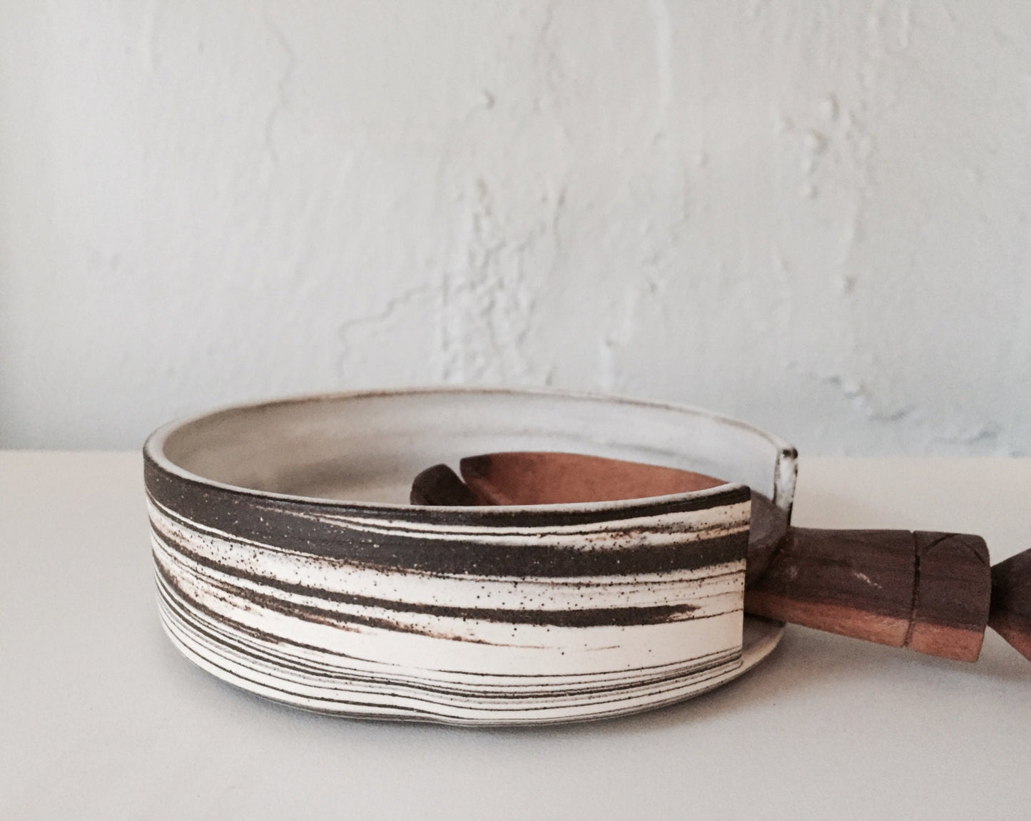 Marbled clay - ceramic spoonrest - kitchen.