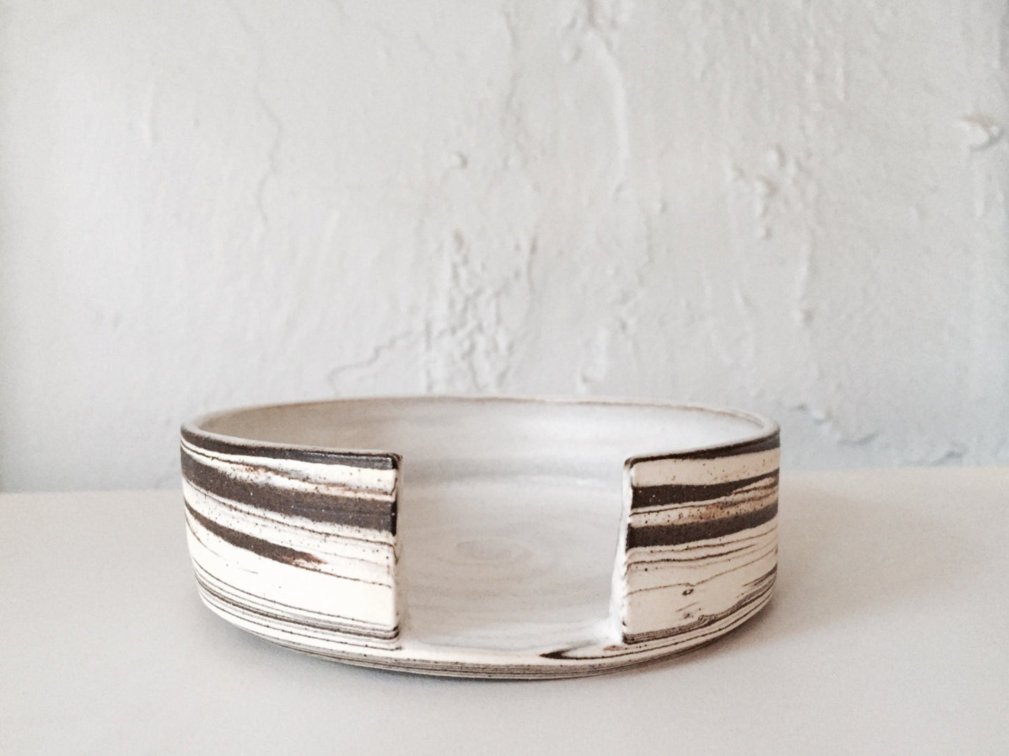 Marbled clay - ceramic spoonrest - kitchen.