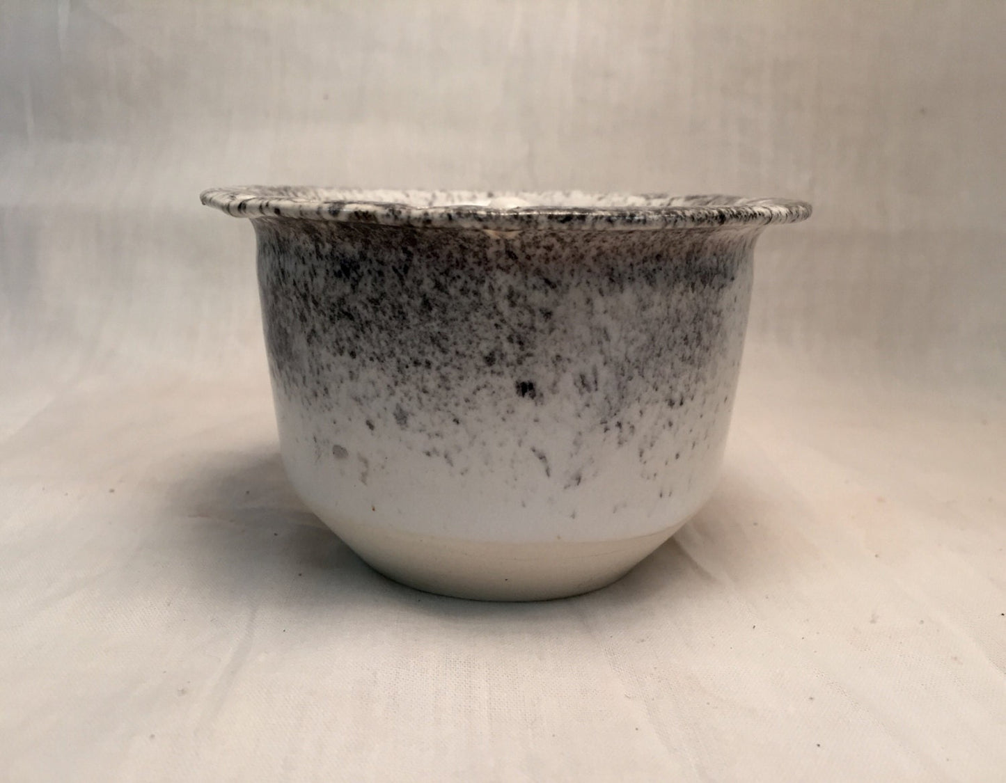 Ceramic ring dish - earring holder - jewerly - black and white