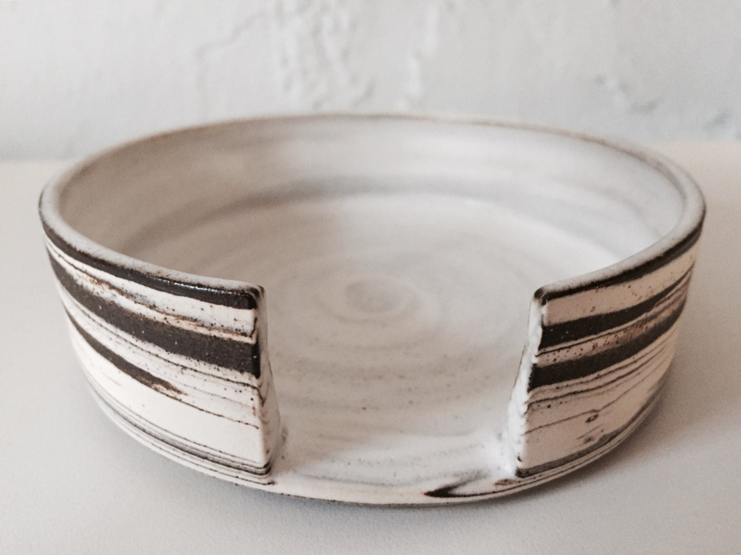 Marbled clay - ceramic spoonrest - kitchen.