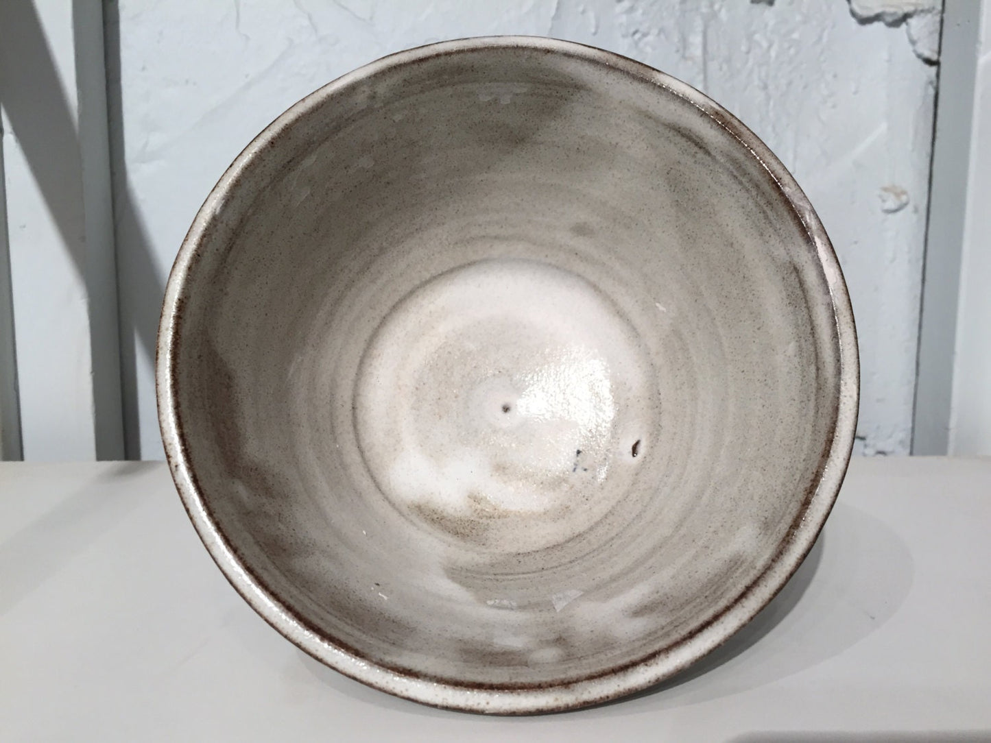 Handmade ceramics - black clay bowls - white - half price!