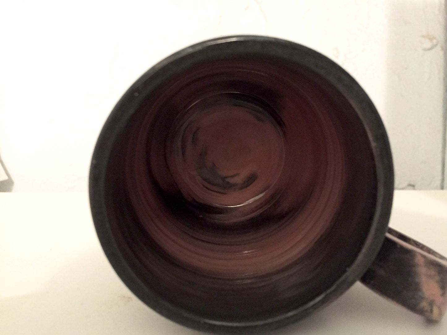 marble  - ceramic coffee mug- pink and gray