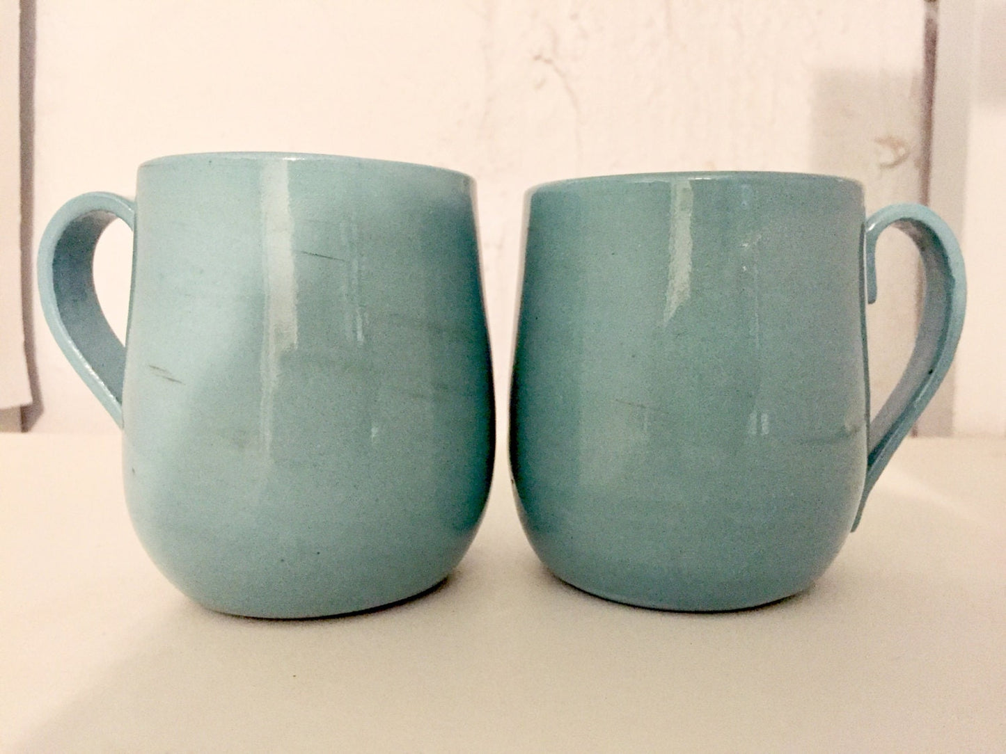 Blue mug  - ceramic coffee mug- kitchenware- half price!