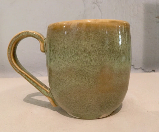 Handemade ceramics - coffee mug -  turquoise green - half price!