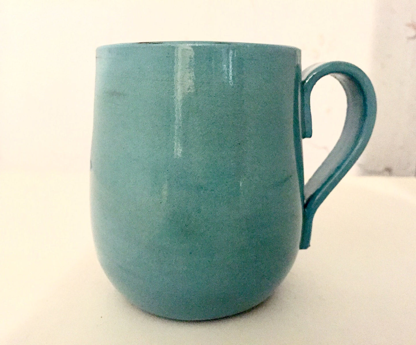 Blue mug  - ceramic coffee mug- kitchenware- half price!
