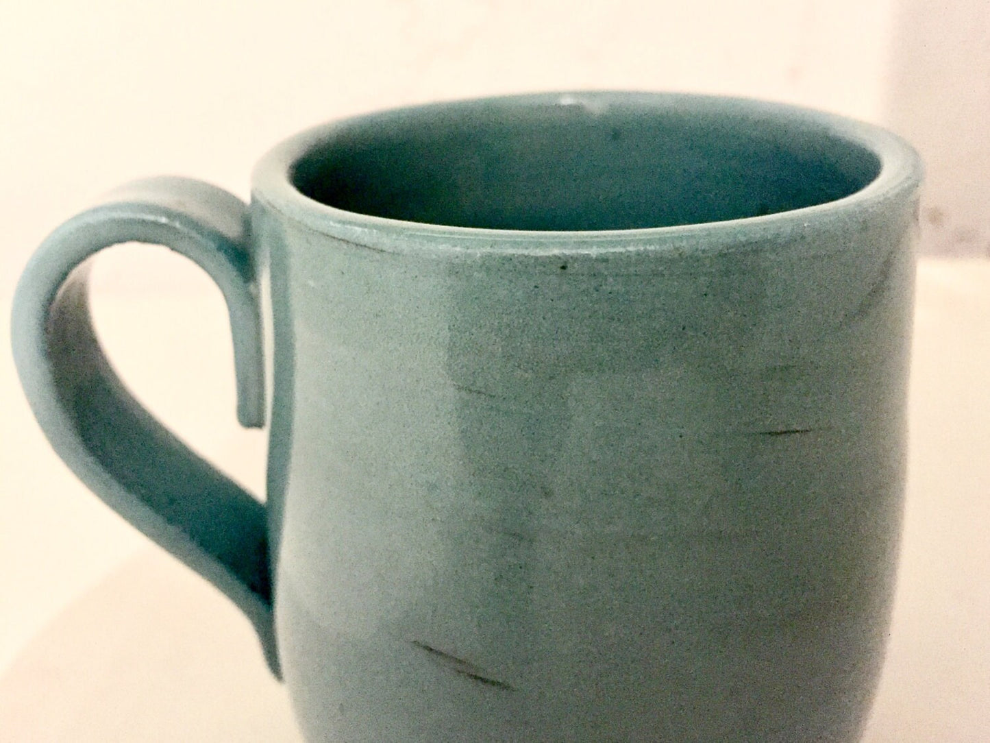 Blue mug  - ceramic coffee mug- kitchenware- half price!