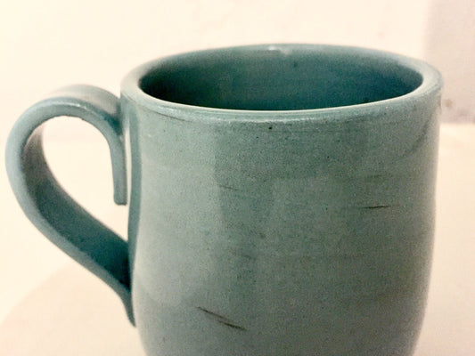 Blue mug  - ceramic coffee mug- kitchenware- half price!