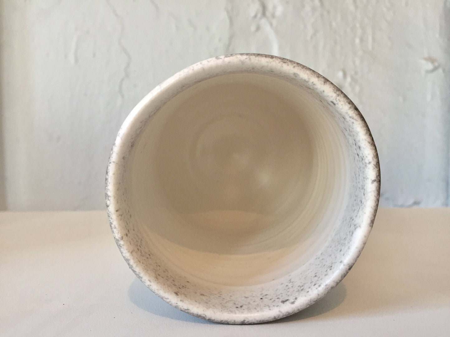 ceramic mug- tumbler- black and white ombré- multipurpose